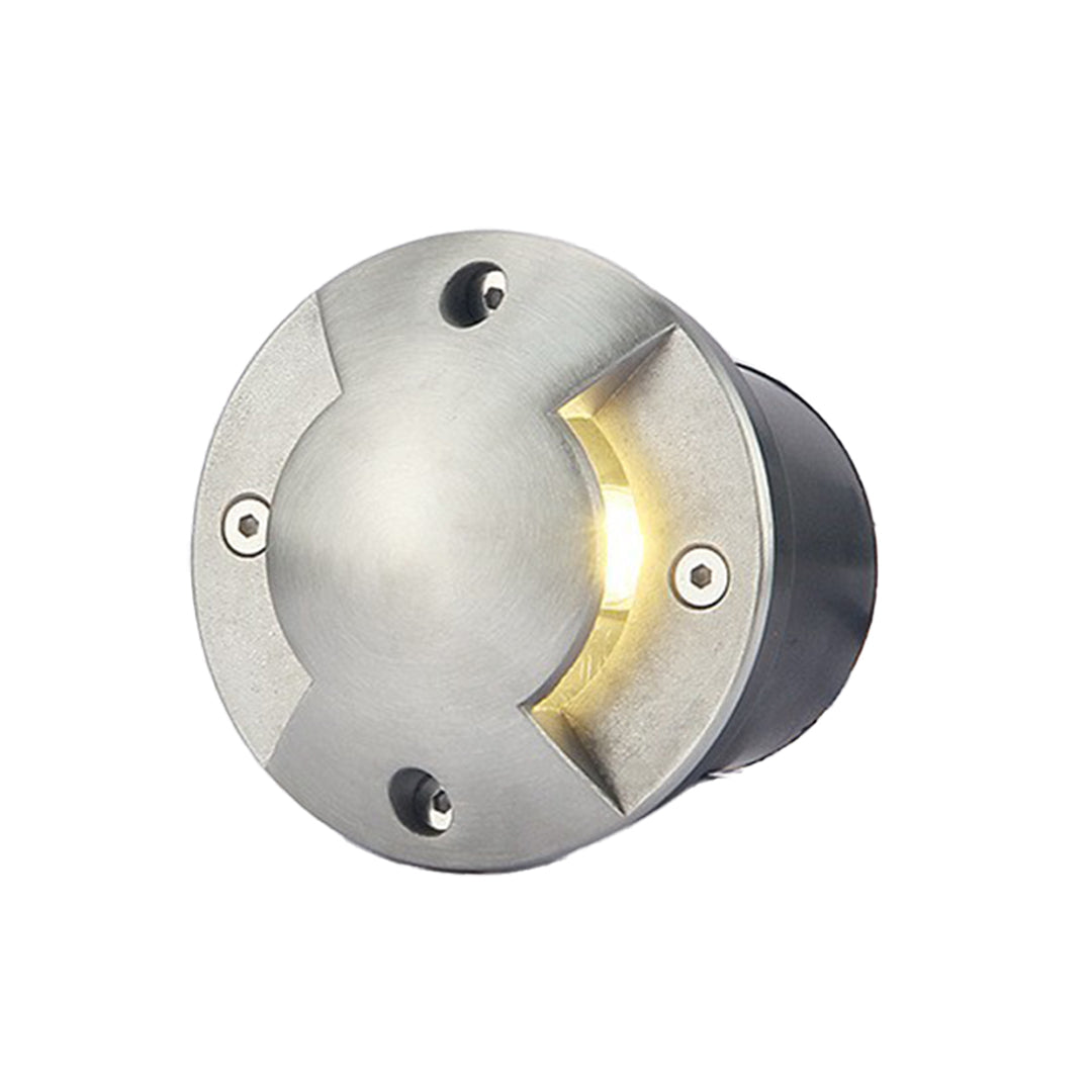 Round DC12V Modern Recessed LED Step Lights Waterproof Underground Garden Deck Lighting - Lamp Outdoor