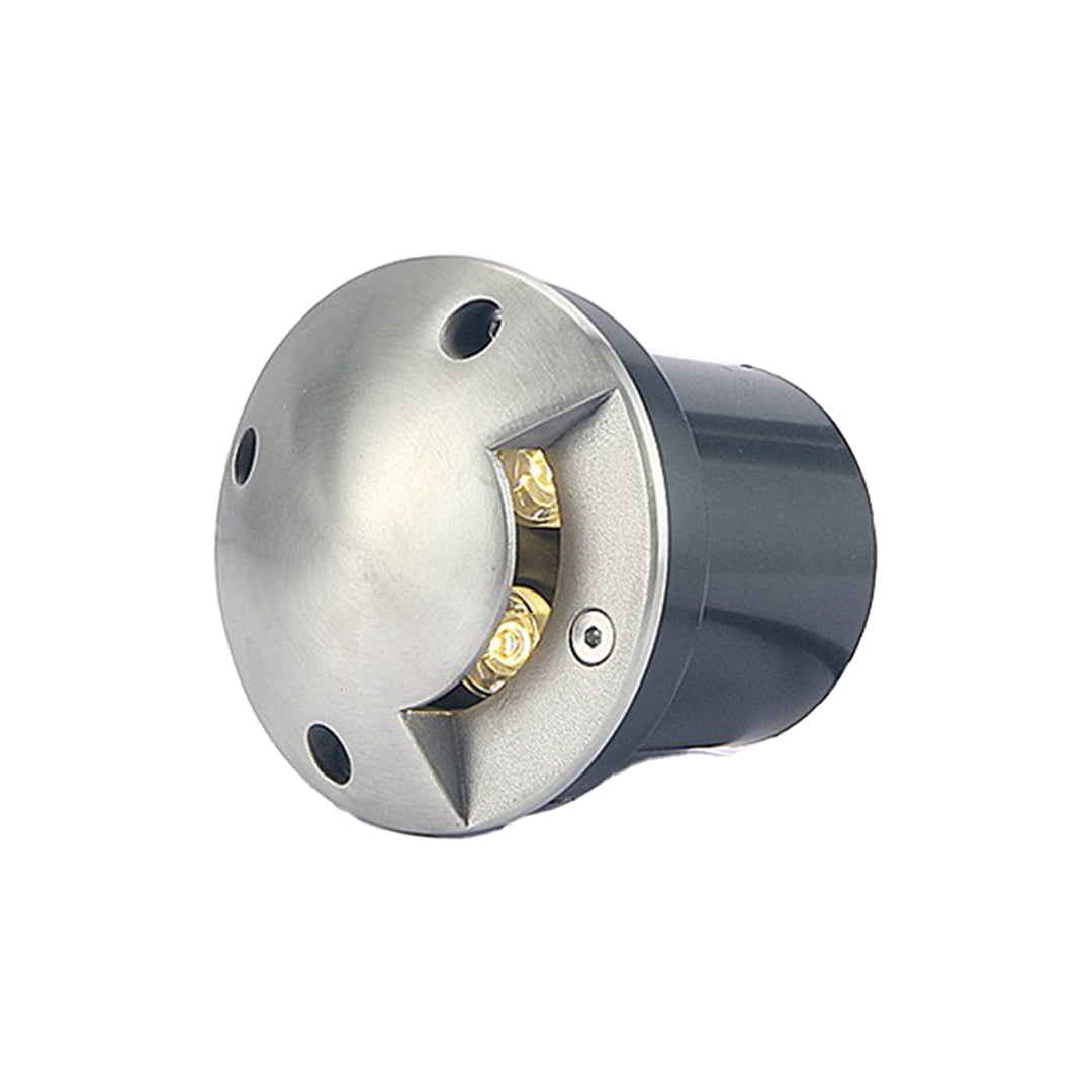 Round DC12V Modern Recessed LED Step Lights Waterproof Underground Garden Deck Lighting - Lamp Outdoor