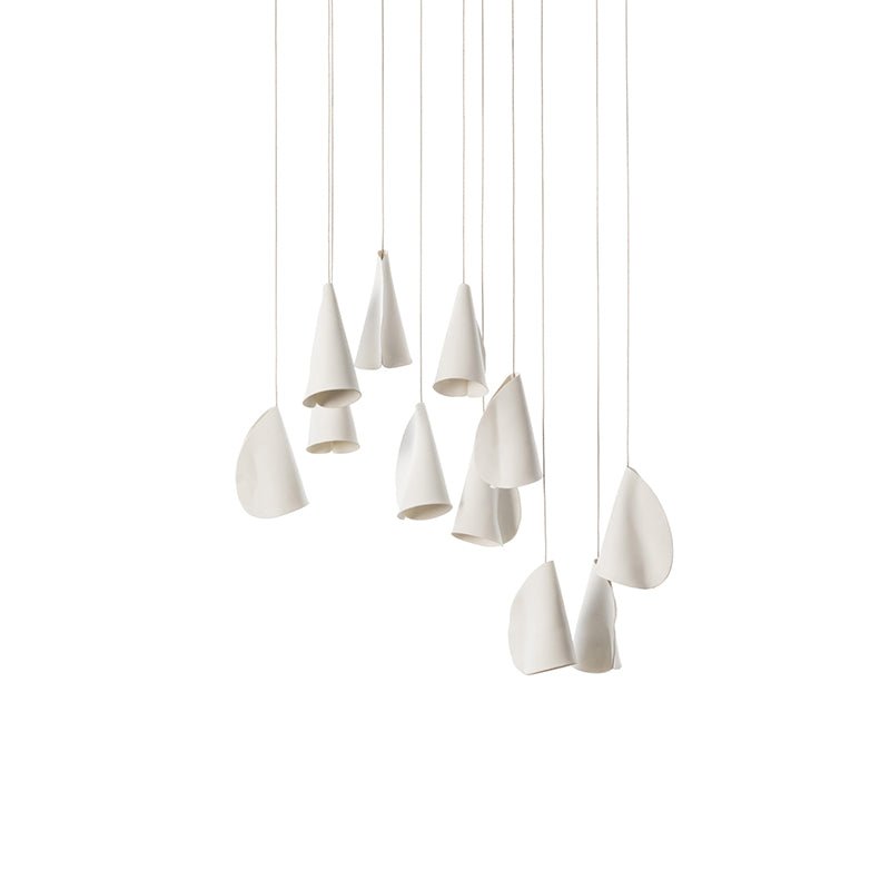 Olshaion Geometric Ceramic Pendant Light - Lamp Outdoor