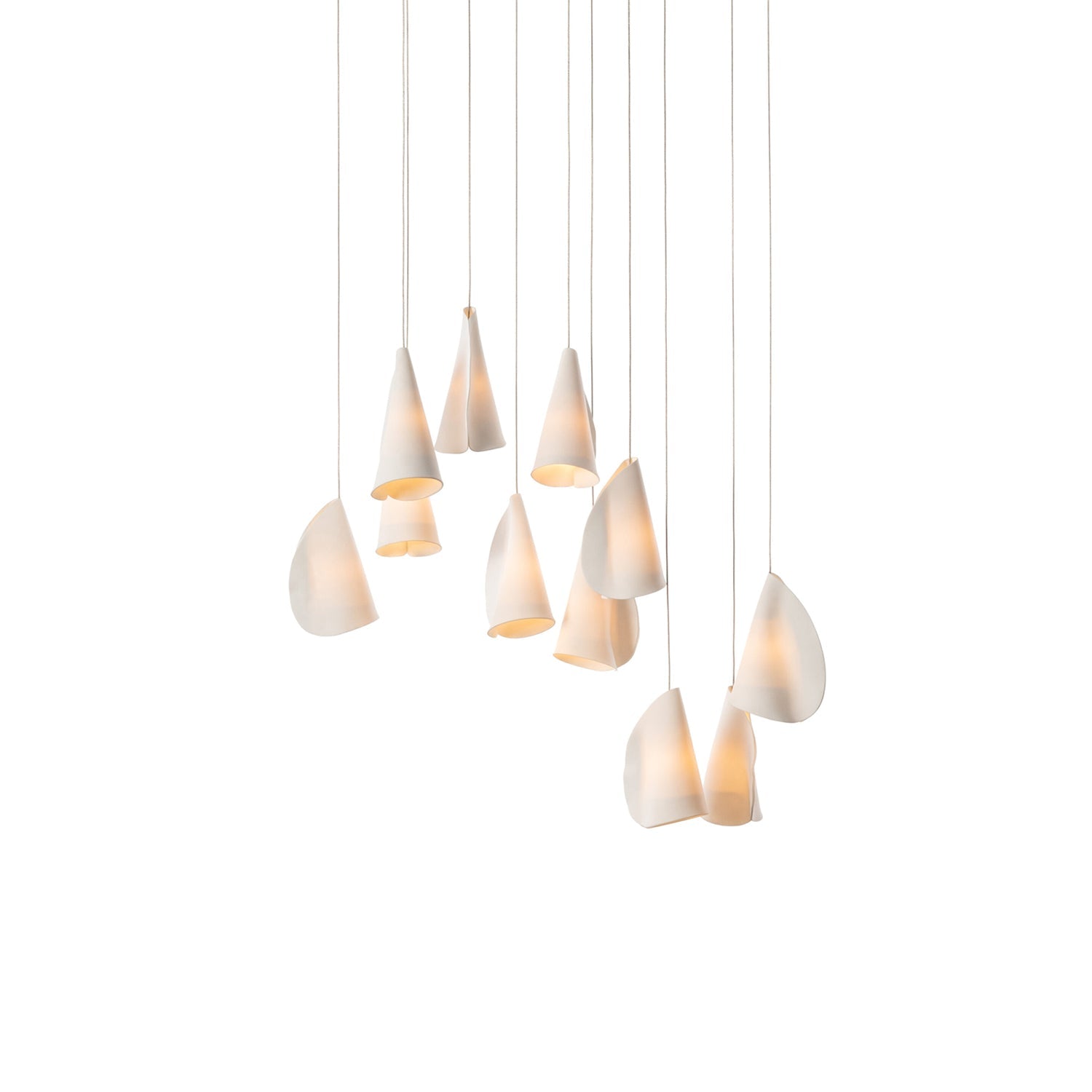 Olshaion Geometric Ceramic Pendant Light - Lamp Outdoor