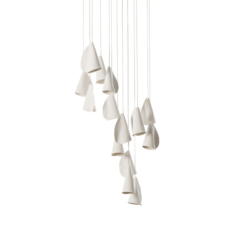 Olshaion Geometric Ceramic Pendant Light - Lamp Outdoor