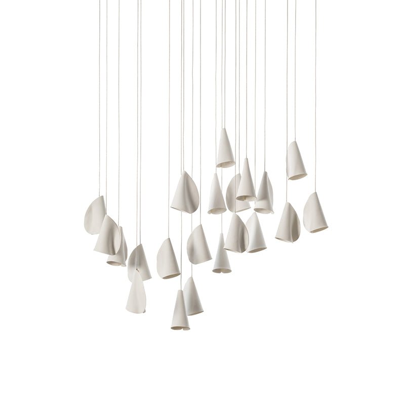 Olshaion Geometric Ceramic Pendant Light - Lamp Outdoor