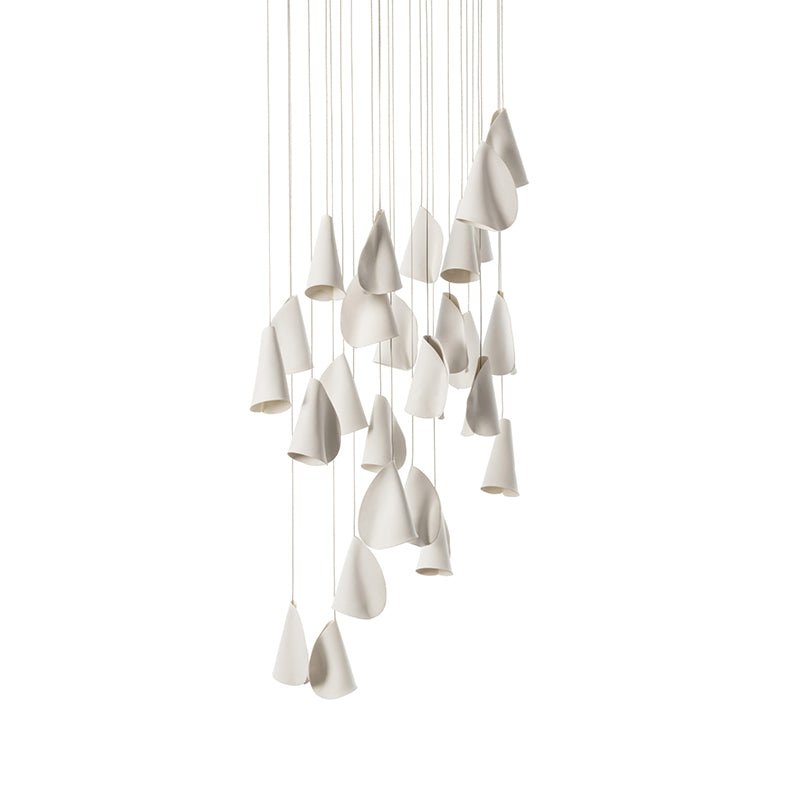 Olshaion Geometric Ceramic Pendant Light - Lamp Outdoor