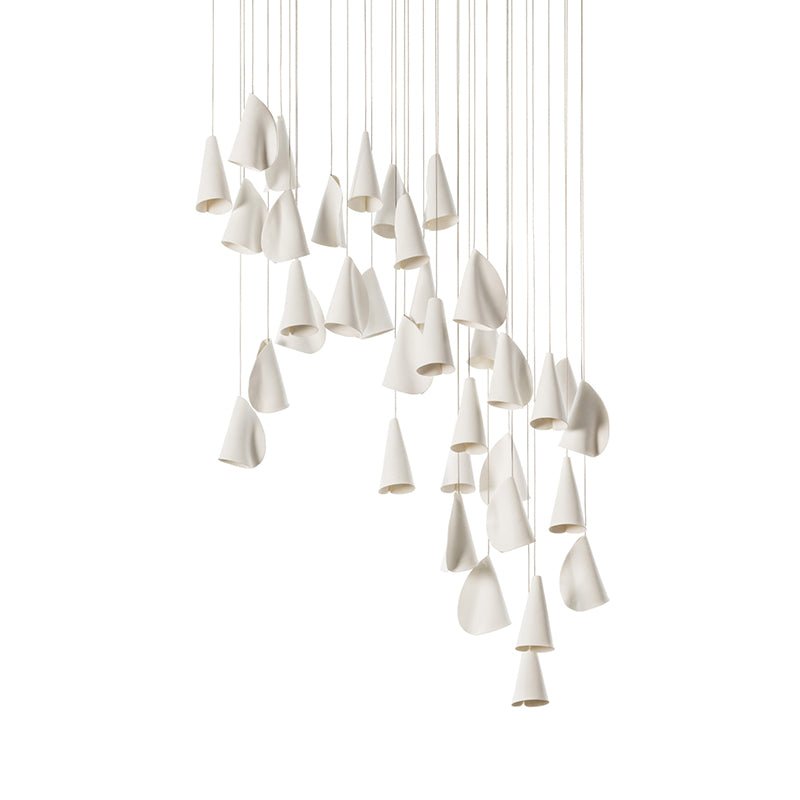 Olshaion Geometric Ceramic Pendant Light - Lamp Outdoor