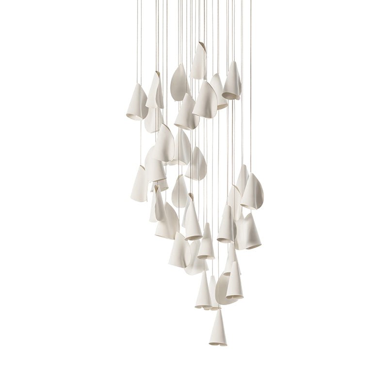 Olshaion Geometric Ceramic Pendant Light - Lamp Outdoor