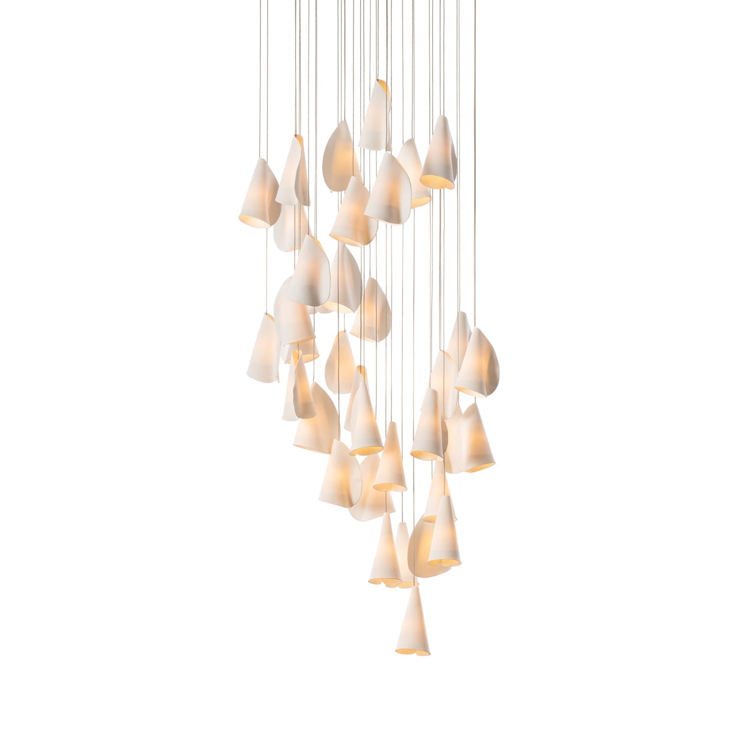 Olshaion Geometric Ceramic Pendant Light - Lamp Outdoor
