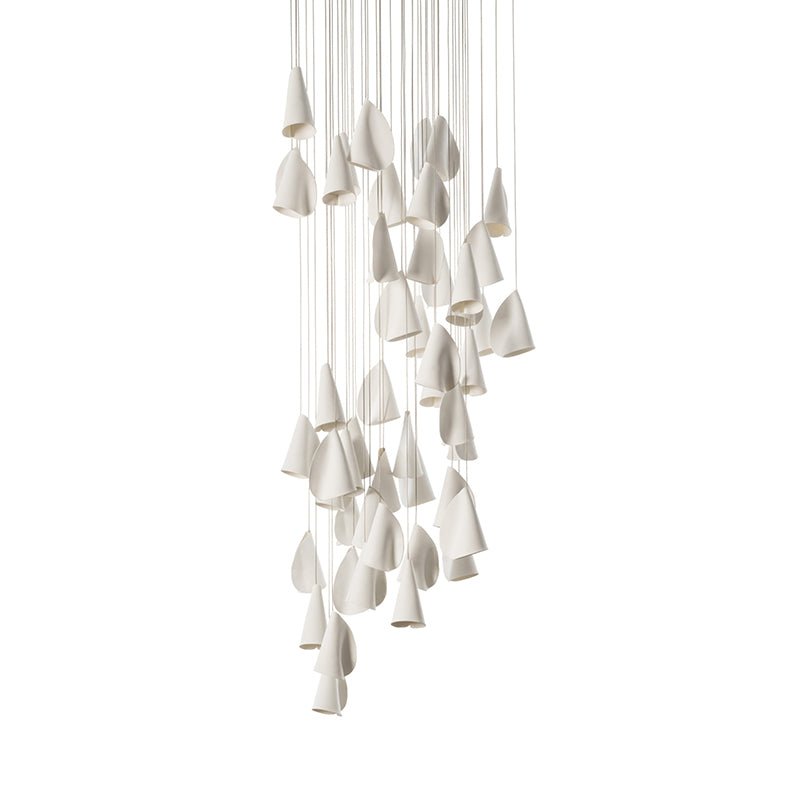 Olshaion Geometric Ceramic Pendant Light - Lamp Outdoor