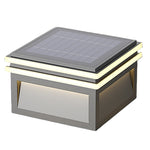 Waterproof Metal Pillar Lights Square Minimalist Style - Lamp Outdoor