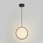 Doria Modern LED Pendant Light Black/White Metal Living Room - Lamp Outdoor