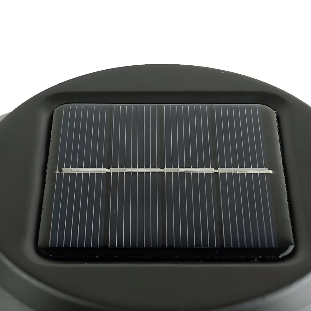 22.8-inch Solar Pathway Lights with Hat Top and Wire-Circled Lampshade - Lamp Outdoor