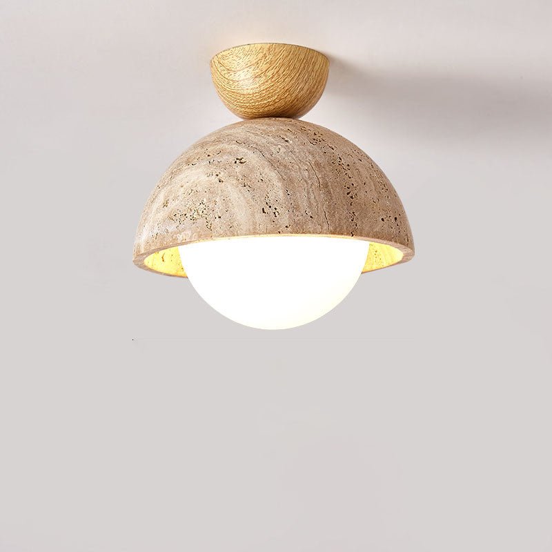 Solana Travertine Ceiling Light - Lamp Outdoor