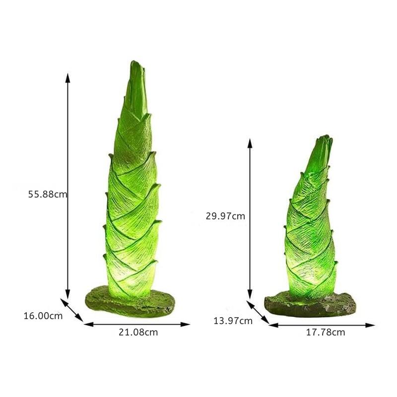 Hubert Panda Bamboo Animal Resin Outdoor Lawn Lamp