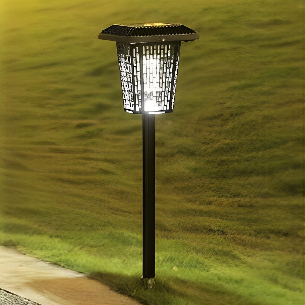 360° Multifunctional Solar Mosquito Killer Lamp with Waterproof, Dual Lighting Modes - Lamp Outdoor