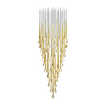 Cicarir Gradient Gold Glass Chandelier - Lamp Outdoor