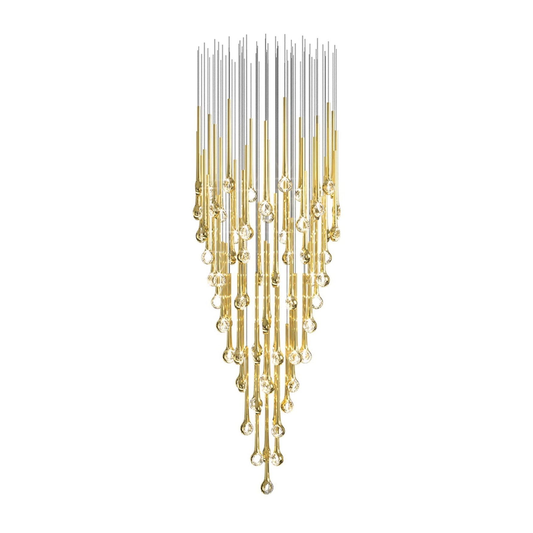 Cicarir Gradient Gold Glass Chandelier - Lamp Outdoor