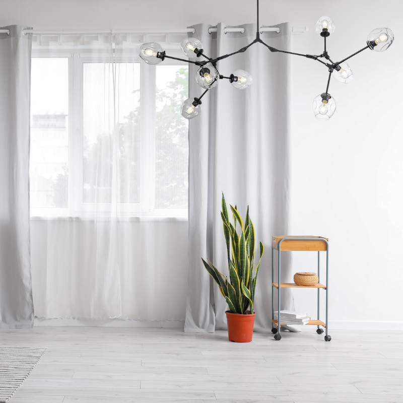 Kirae Nordic Modern Glass Pendant Light Clear Bubble - Lamp Outdoor