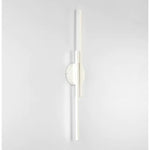 Elgo Modern Nordic Disc/Linear Metal LED Wall Lamp, Black/White - Lamp Outdoor