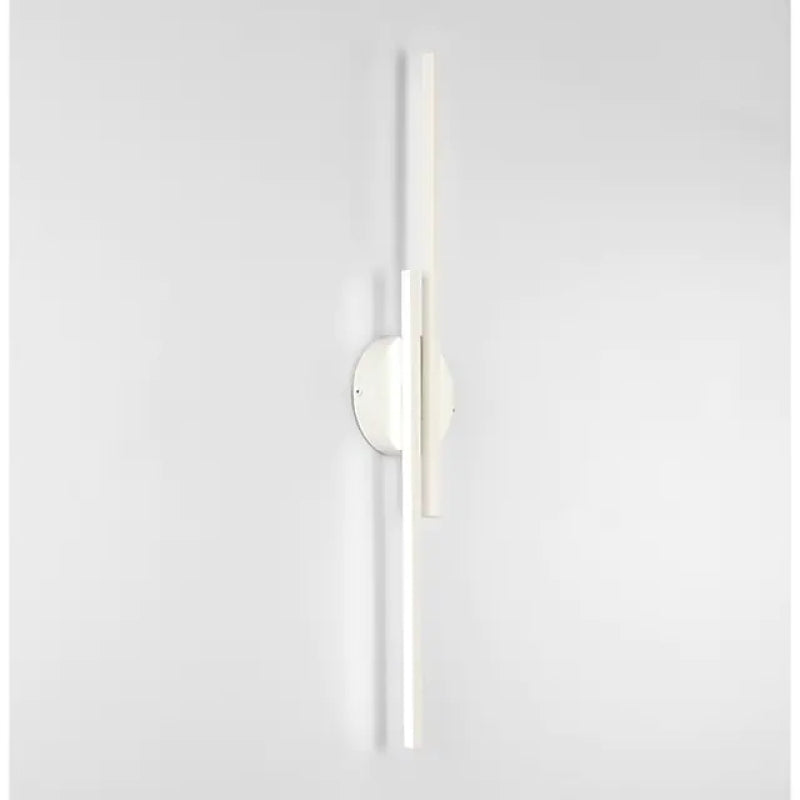 Elgo Modern Nordic Disc/Linear Metal LED Wall Lamp, Black/White - Lamp Outdoor