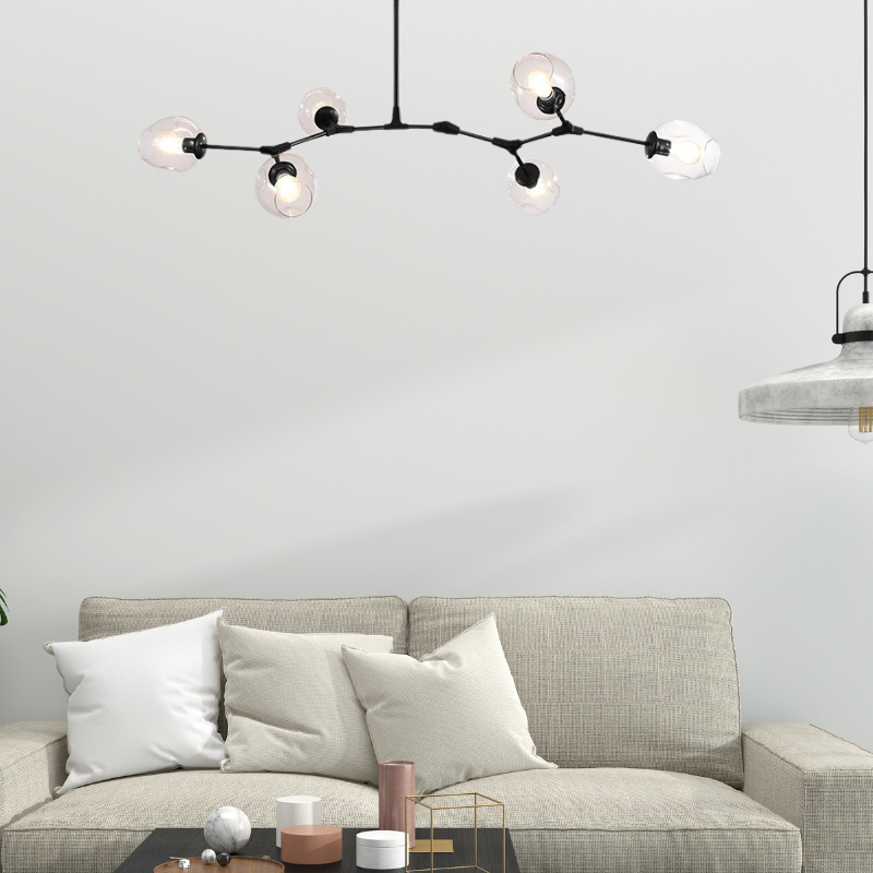 Kirae Nordic Modern Glass Pendant Light Clear Bubble - Lamp Outdoor