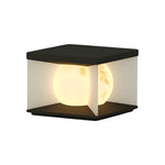 Square Stainless Steel Outdoor Waterproof a pillar lights with Acrylic Lampshade - Lamp Outdoor