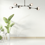 Kirae Nordic Modern Glass Pendant Light Clear Bubble - Lamp Outdoor