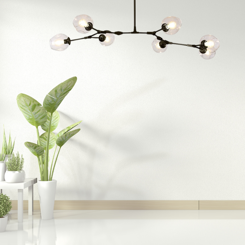 Kirae Nordic Modern Glass Pendant Light Clear Bubble - Lamp Outdoor