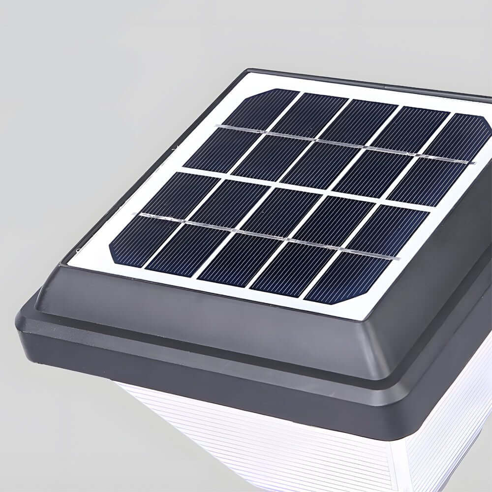 27.6-Inch H Modern Black LED Solar Pathway Post Light - Lamp Outdoor