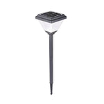 27.6-Inch H Modern Black LED Solar Pathway Post Light - Lamp Outdoor