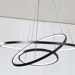 Aluna Pendant Light, Inner Ring Illuminated, White/Black/Gold - Lamp Outdoor