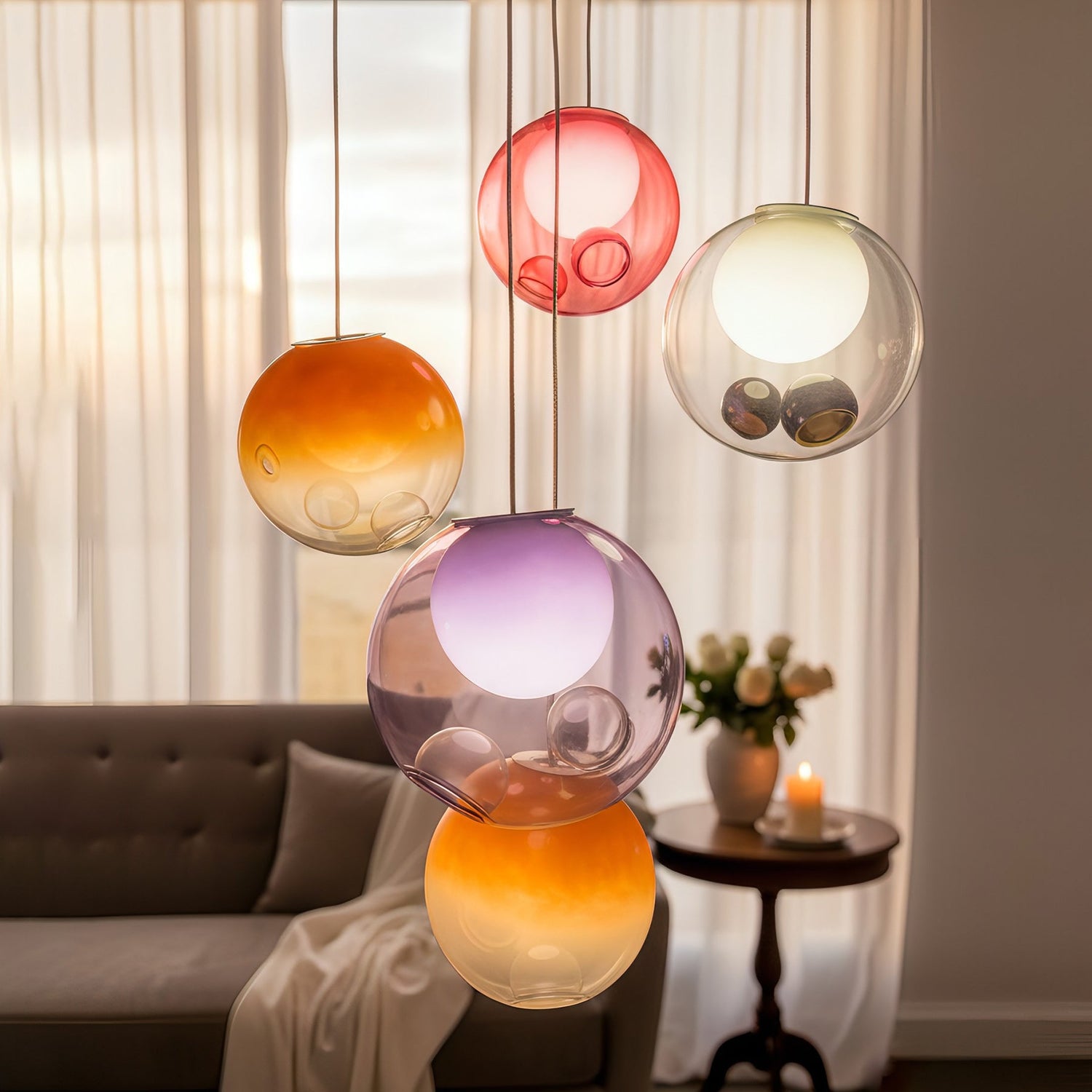 Haile Modern Glass Pendant Light