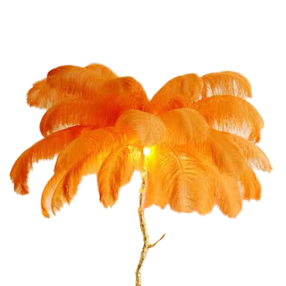 O'Moore Nordic Luxury Unique Ostrich Feather Floor Lamp/Table Lamp - Lamp Outdoor