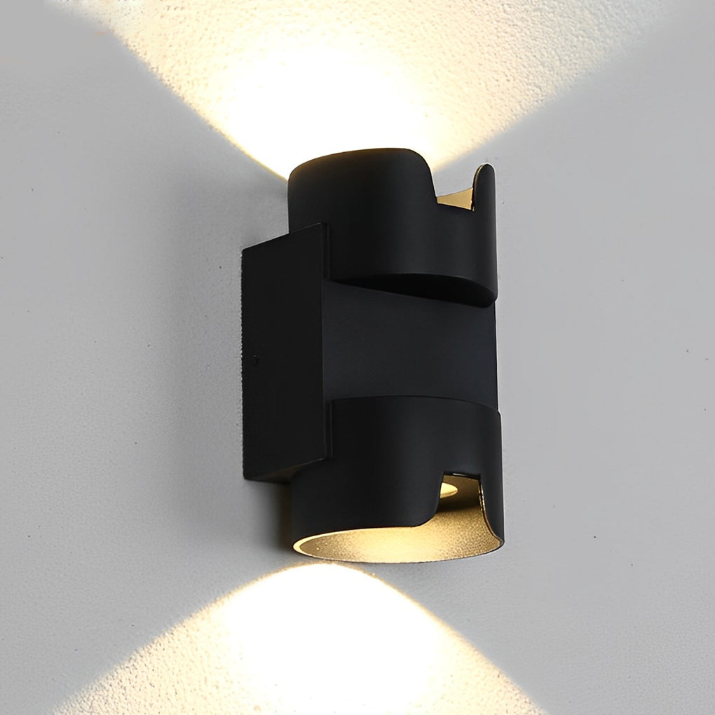 Waterproof Up and Down Light LED Black Modern Wall Washer Light Wall Lamp - Lamp Outdoor