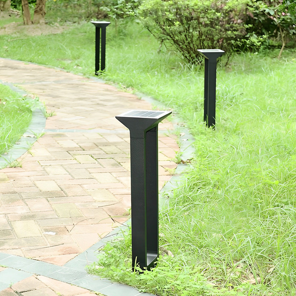 Elegant Door-Shaped LED Solar Pathway Lights - Lamp Outdoor