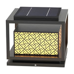 Square Waterproof Modern Solar Outdoor Fence Post Lights Pillar Light - Lamp Outdoor