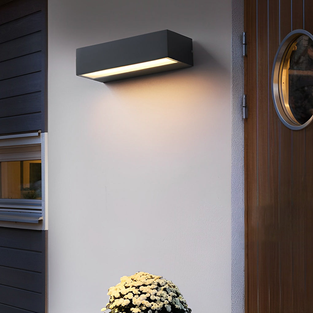 Minimalist Strip Waterproof LED Black Modern Outdoor Wall Washer Light - Lamp Outdoor