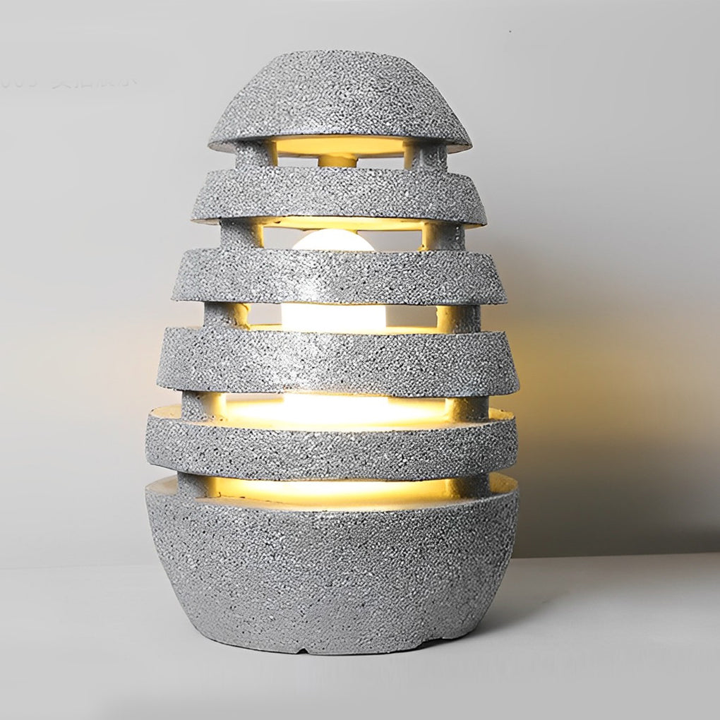 Elegant Egg-Shaped Resin Outdoor LED Lawn Light Waterproof & Modern Lighting - Lamp Outdoor