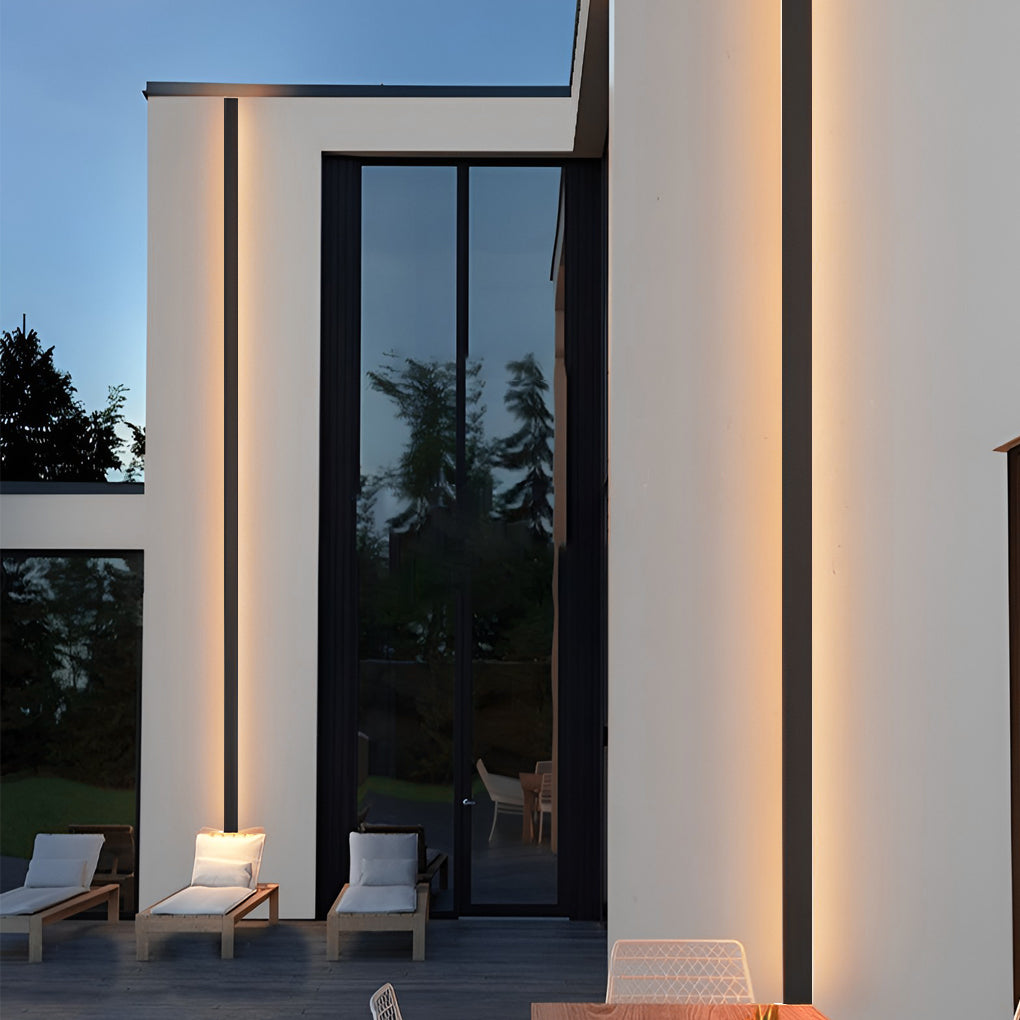 Black Long LED Linear Lights Wall Lights Outdoor LED Lighting - Lamp Outdoor