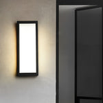 Rectangular LED Waterproof Black Modern Outdoor Exterior Light Wall Lamp - Lamp Outdoor