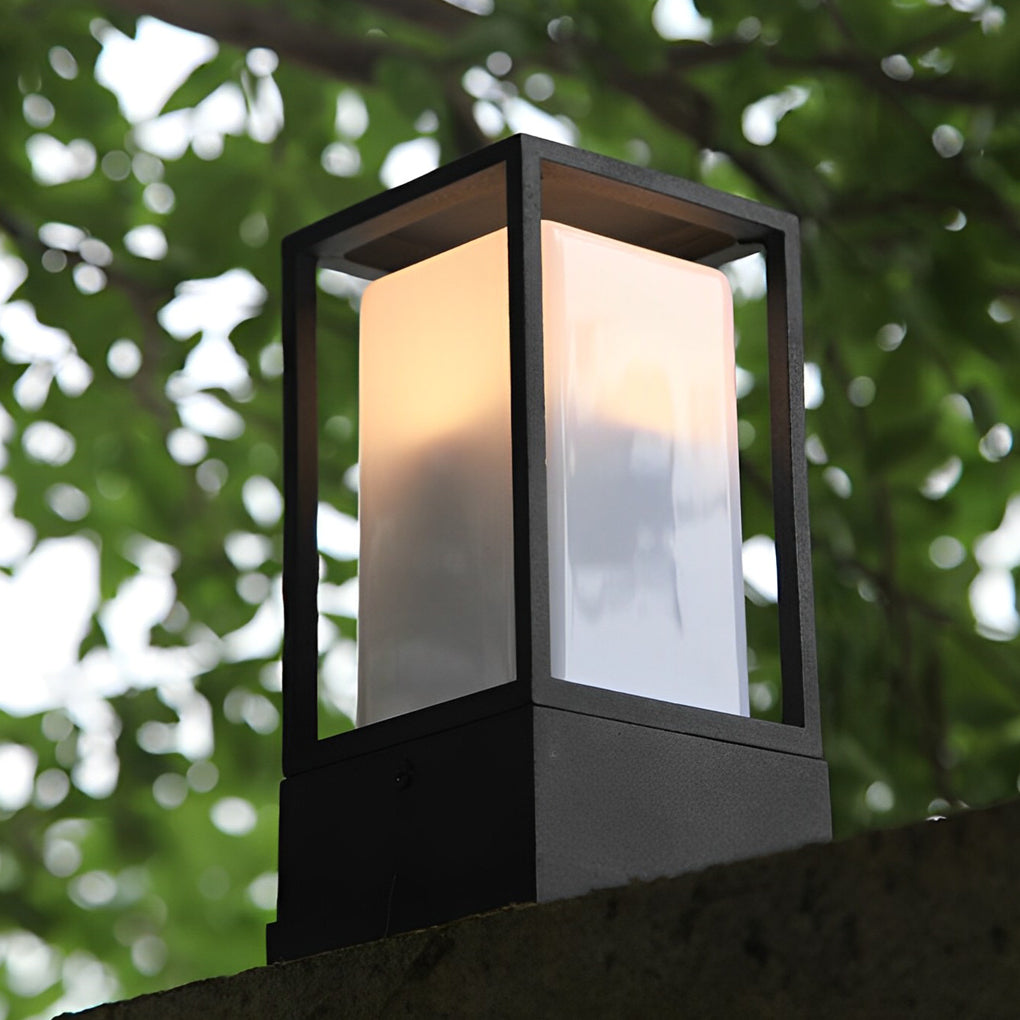 Aluminum Cubic Lawn Lantern 110V Low Voltage LED Waterproof Landscape Lighting - Lamp Outdoor
