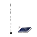 Linear Black LED Solar Powered Path Lamp Minimalist Outdoor Lighting - Lamp Outdoor