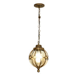 Glass Ball Aluminum Waterproof American Style Outdoor Chandelier Light - Lamp Outdoor