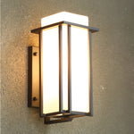 Square Waterproof LED Black Retro Outdoor Wall Lamp Exterior Lights - Lamp Outdoor