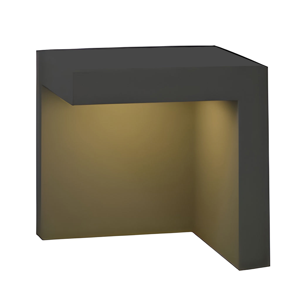 Half-Cut Rectangular Fixture Modern Outdoor Path Light in Gray, LED 4.5W, IP54 Waterproof - Lamp Outdoor