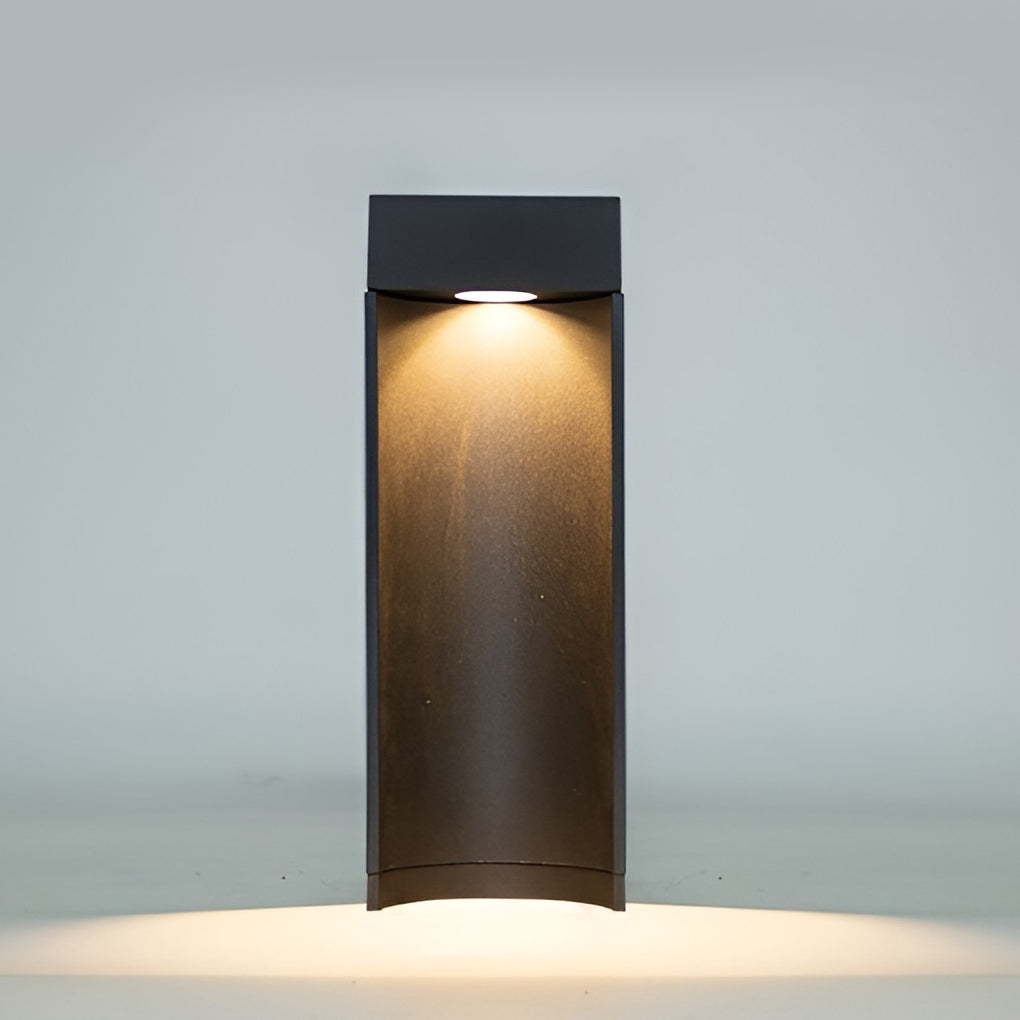 Modern 5W LED Black Outdoor Lawn Light with Open Front & Energy-Efficient - Lamp Outdoor