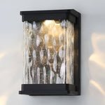 Waterproof Creative Glass LED Black Modern Outdoor Wall Sconce Lighting - Lamp Outdoor