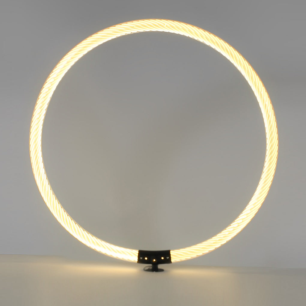 Sleek Ring LED Lawn Lamp Modern Waterproof Solar Landscape Lighting - Lamp Outdoor