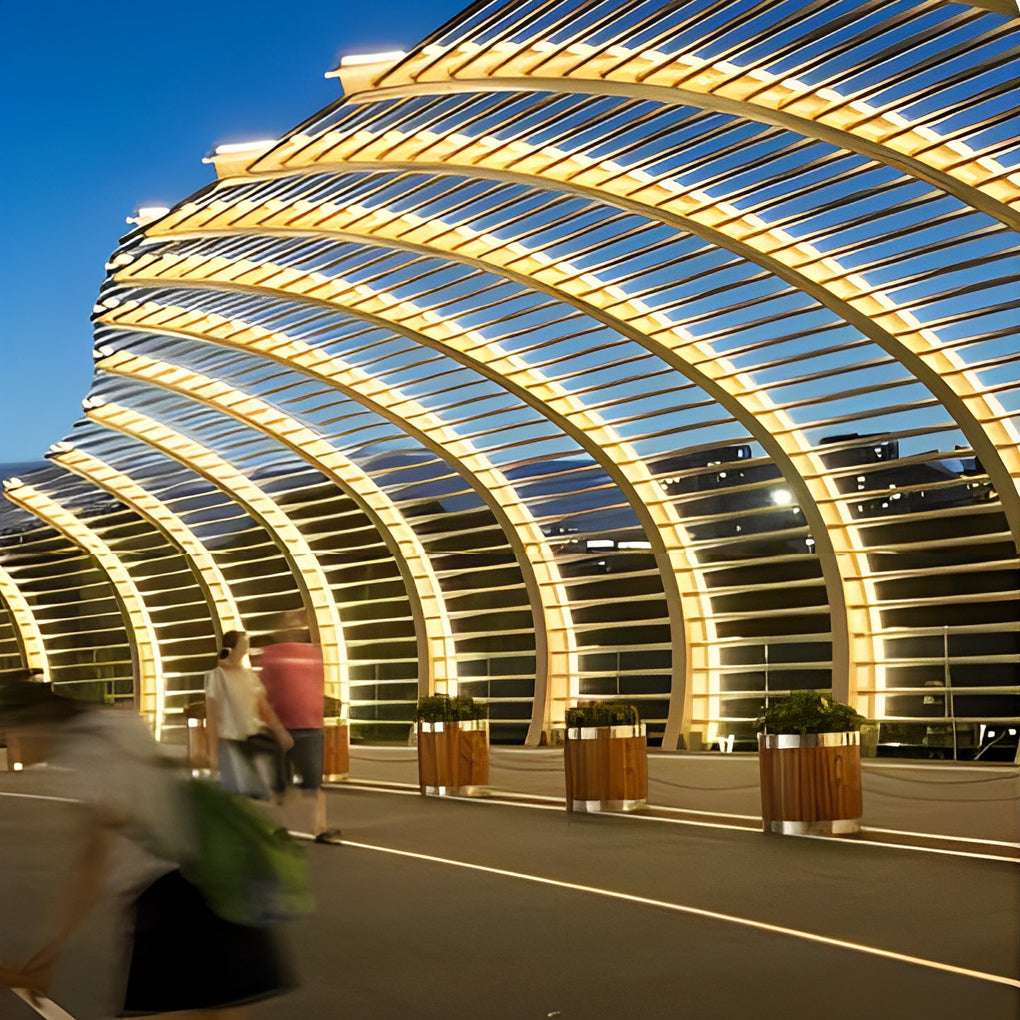 Adjustable Warm Solar LED Strip Lights Outdoor Remote Controlled Illumination - Lamp Outdoor