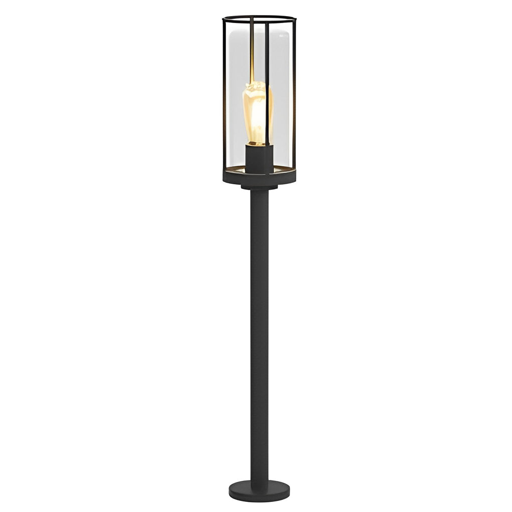 Modern Minimalist Round Stainless Steel Outdoor Light – Wall & Post Installation Options - Lamp Outdoor