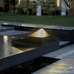 Industrial Solar Garden Light with Elegant Mesh Design - Lamp Outdoor