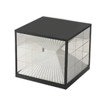 Square Creative Hourglass Shape LED Waterproof Solar Fence Post Lights - Lamp Outdoor
